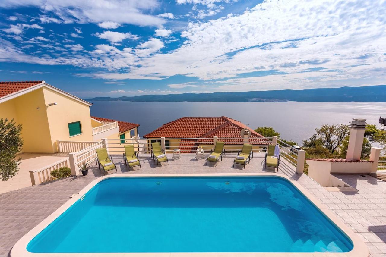 Villa Maslina, With Private 32M2Pool, Panoramic Views On 100Km Coastline, 12 Pax Локва Рогозница Екстериор снимка